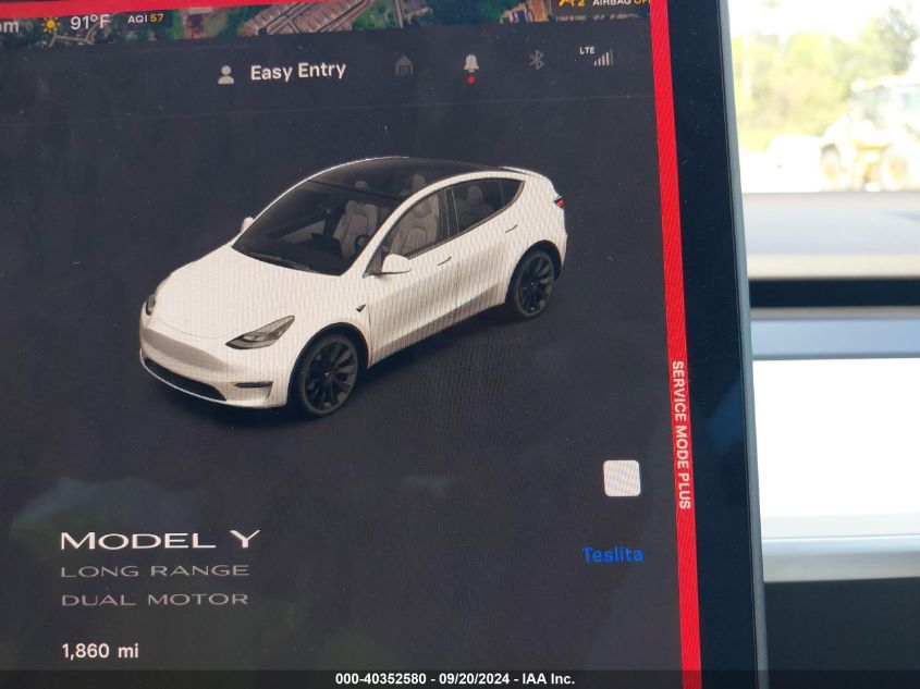 2024 TESLA MODEL Y LONG RANGE DUAL MOTOR ALL-WHEEL DRIVE