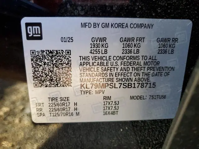 2025 CHEVROLET TRAILBLAZER LT  