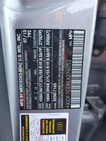 2014 MERCEDES-BENZ GL 450 4MATIC  