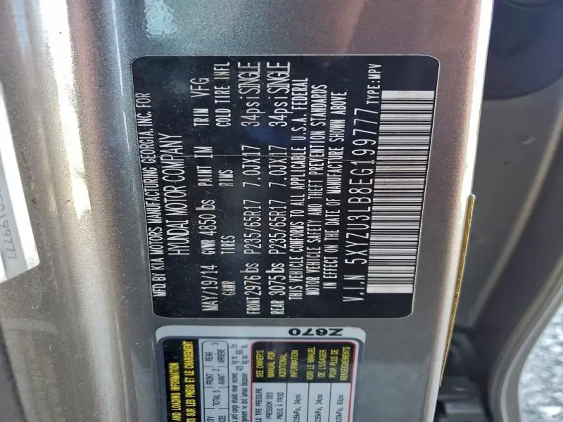 2014 HYUNDAI SANTA FE SPORT   