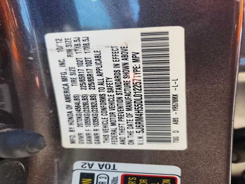 2013 HONDA CR-V EX  