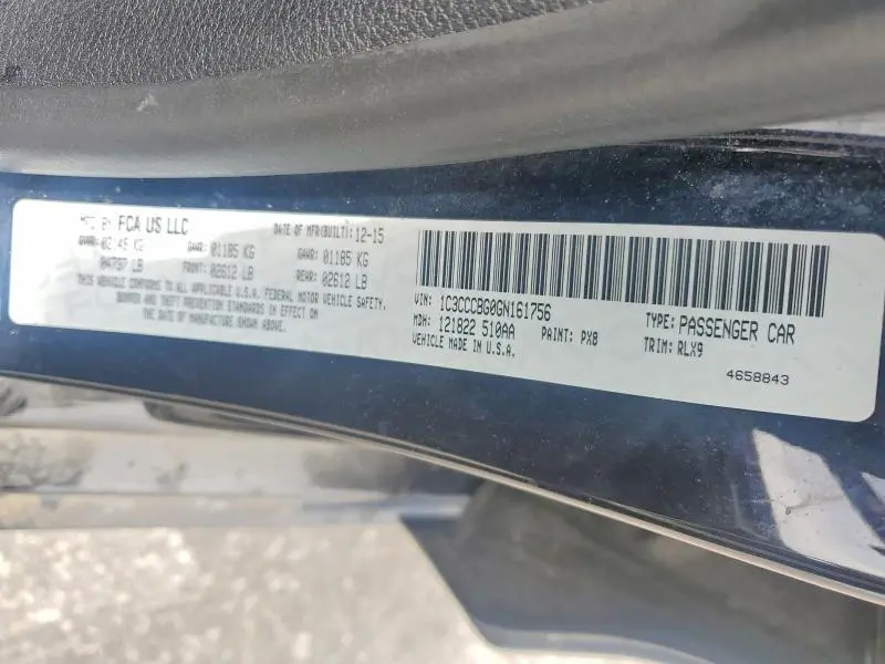 2016 CHRYSLER 200 S  