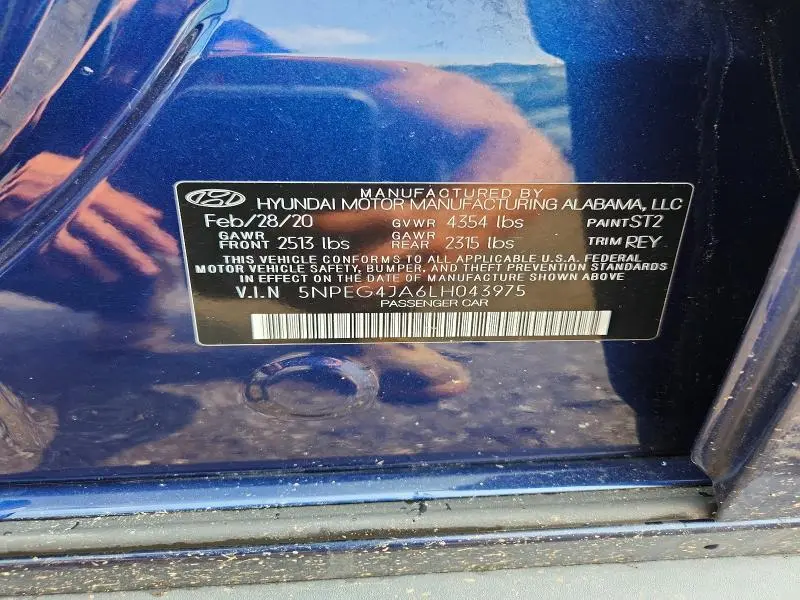 2020 HYUNDAI SONATA SE  