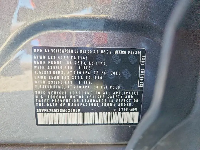 2025 VOLKSWAGEN TIGUAN SE  