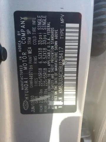 2011 HYUNDAI TUCSON GLS  