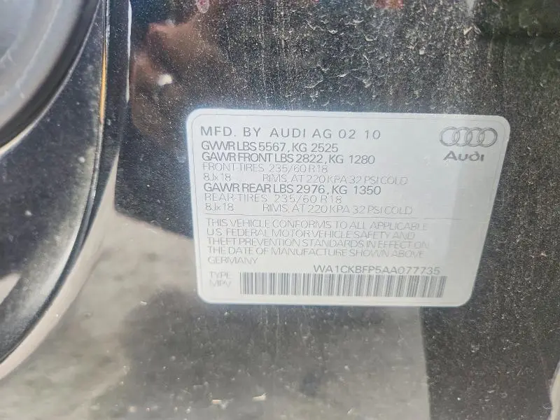 2010 AUDI Q5 PREMIUM  