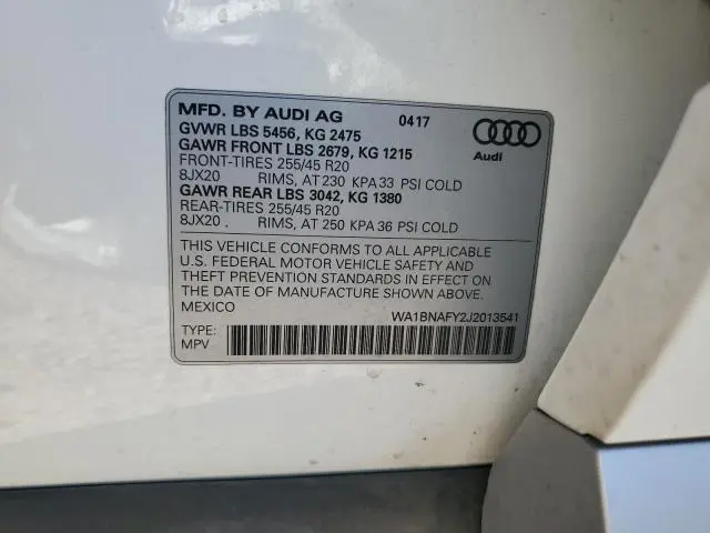 2018 AUDI Q5 PREMIUM PLUS  