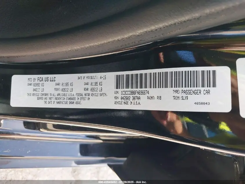 2015 CHRYSLER 200 S