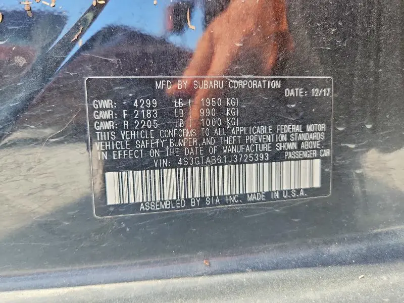 2018 SUBARU IMPREZA PREMIUM  