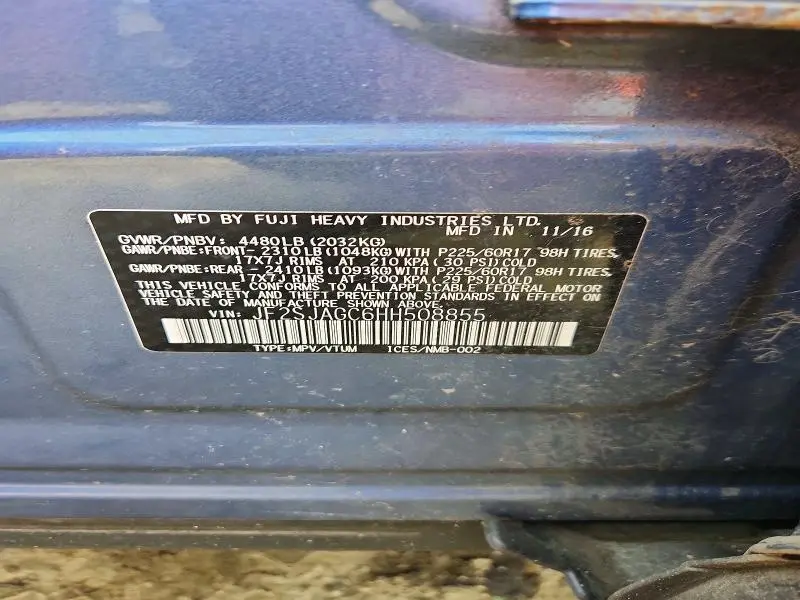 2017 SUBARU FORESTER 2.5I PREMIUM  