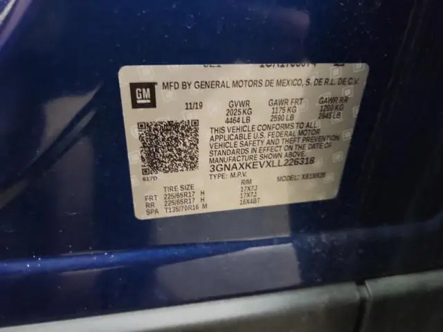 2020 CHEVROLET EQUINOX LT