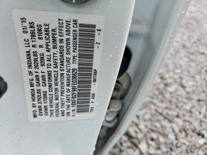 2015 HONDA CIVIC EXL  