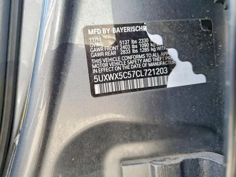 2012 BMW X3 XDRIVE28I  