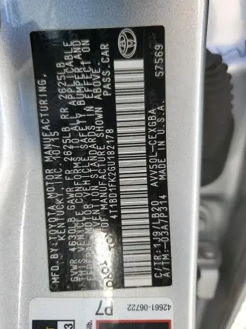 2016 TOYOTA CAMRY HYBRID  