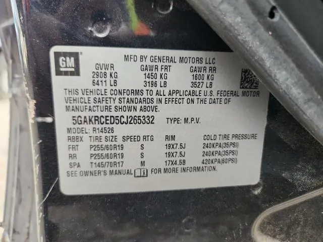2012 BUICK ENCLAVE