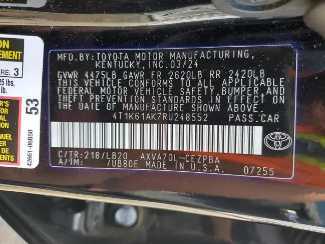 2024 TOYOTA CAMRY XSE  