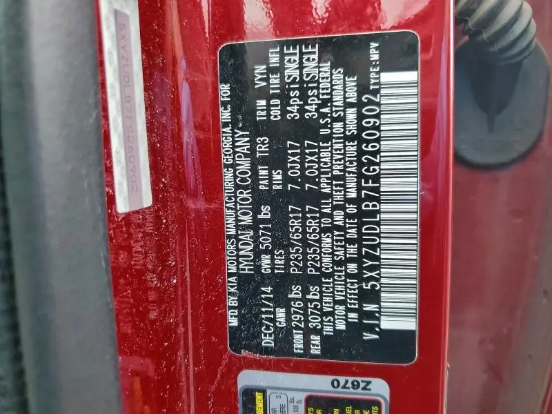 2015 HYUNDAI SANTA FE SPORT   