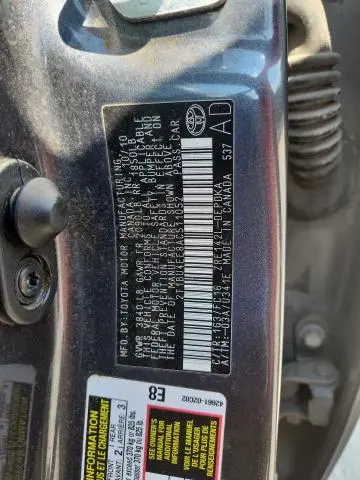 2010 TOYOTA COROLLA BASE  