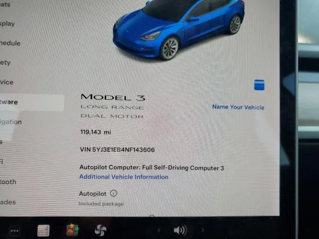 2022 TESLA MODEL 3 
