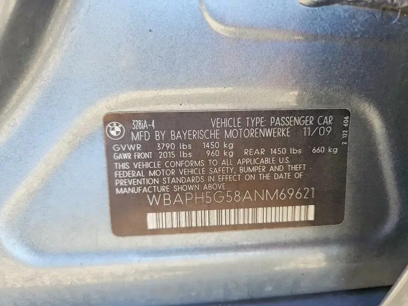 2010 BMW 328 I SULEV  