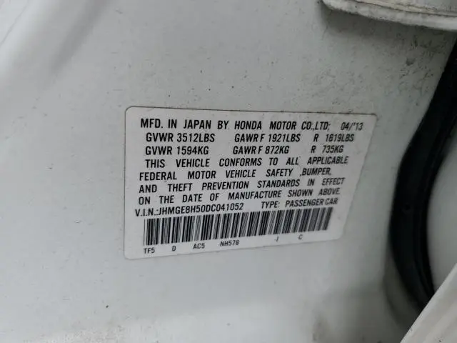 2013 HONDA FIT SPORT  