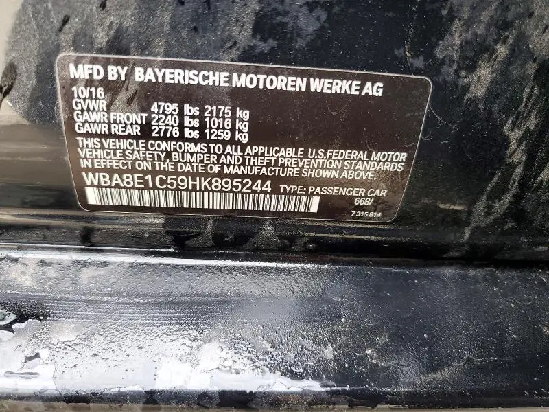 2017 BMW 330E   