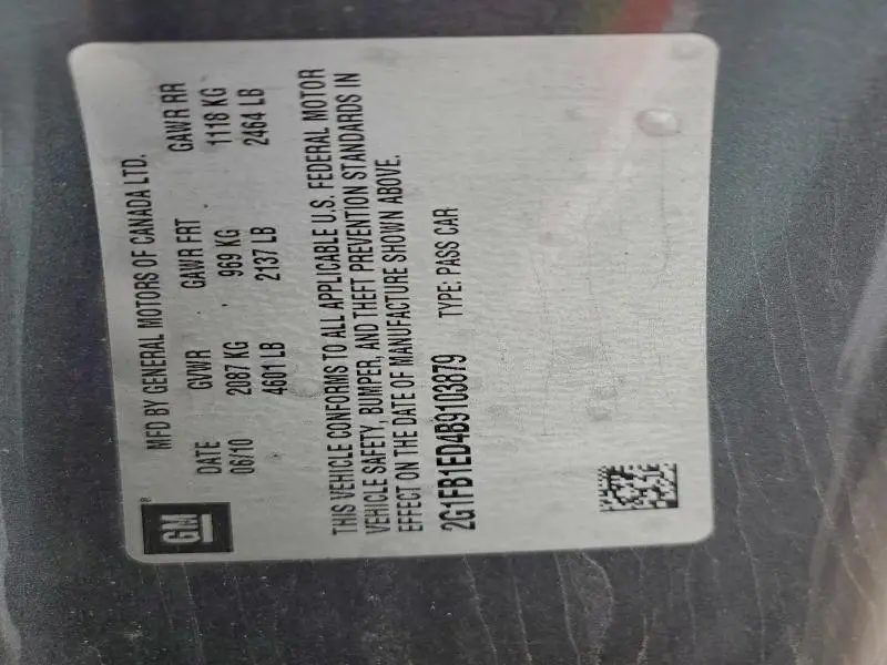 2011 CHEVROLET CAMARO LT  