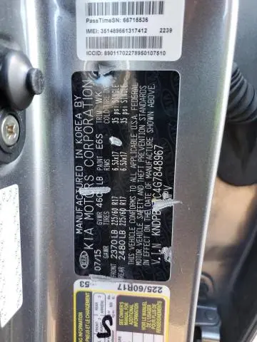 2016 KIA SPORTAGE LX  