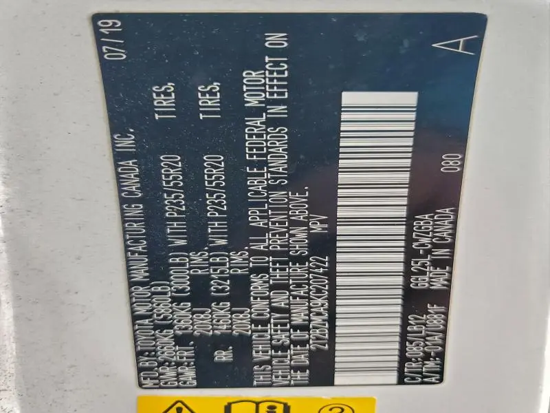 2019 LEXUS RX 350 BASE  