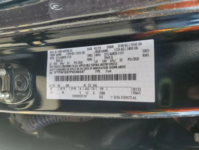 2023 FORD F150 SUPERCREW  