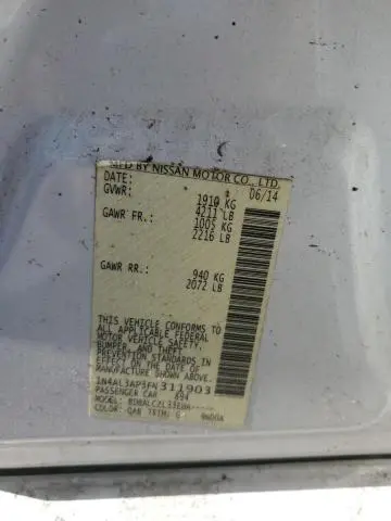 2015 NISSAN ALTIMA 2.5  