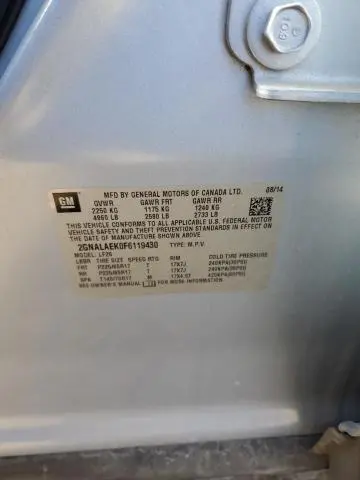 2015 CHEVROLET EQUINOX LS  