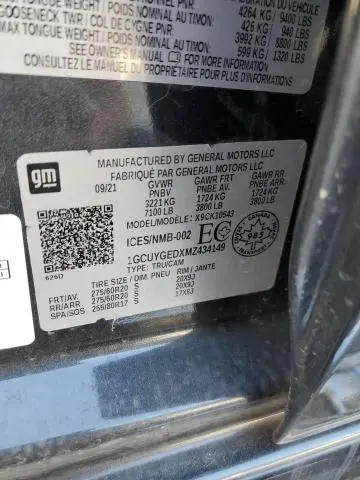 2021 CHEVROLET SILVERADO K1500 LTZ  