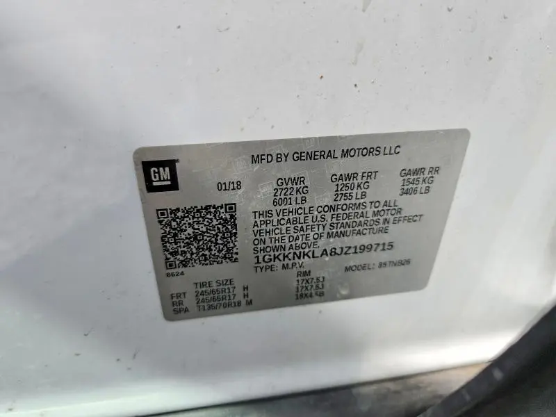 2018 GMC ACADIA SLE  
