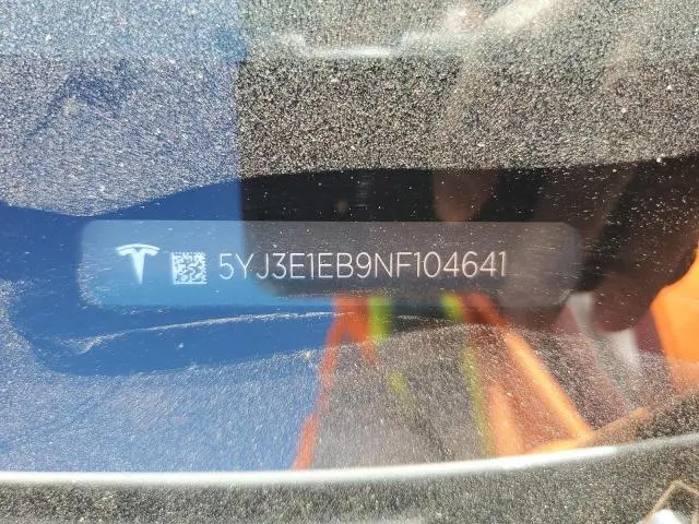 2022 TESLA MODEL 3   