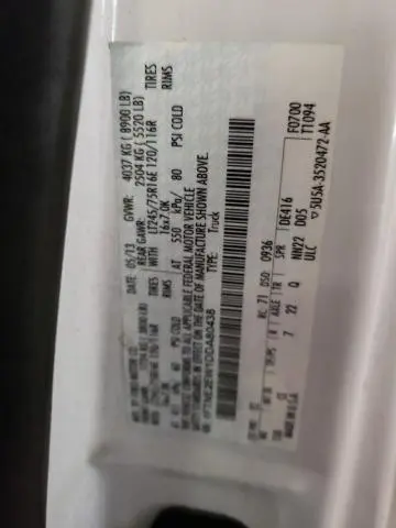 2013 FORD ECONOLINE E250 VAN  