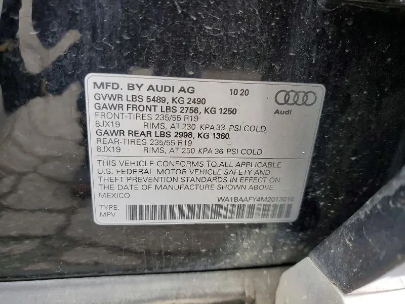 2021 AUDI Q5 PREMIUM PLUS  