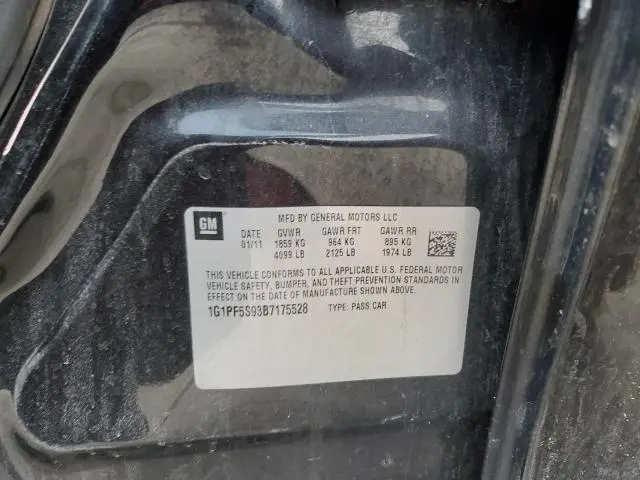 2011 CHEVROLET CRUZE LT  