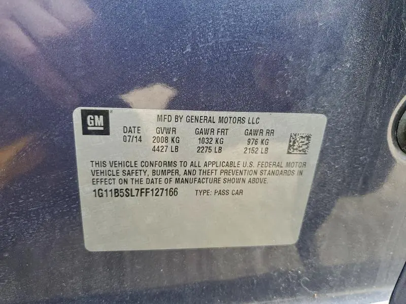 2015 CHEVROLET MALIBU LS  