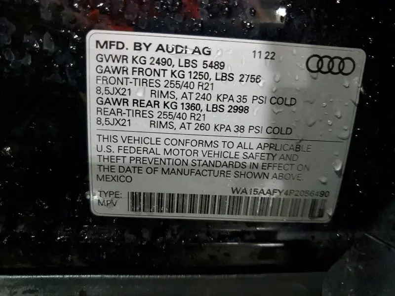 2023 AUDI Q5 SPORTBACK PRM PLS 45  