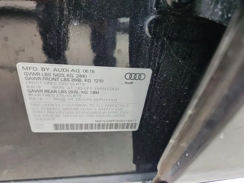 2017 AUDI Q5 PREMIUM PLUS  
