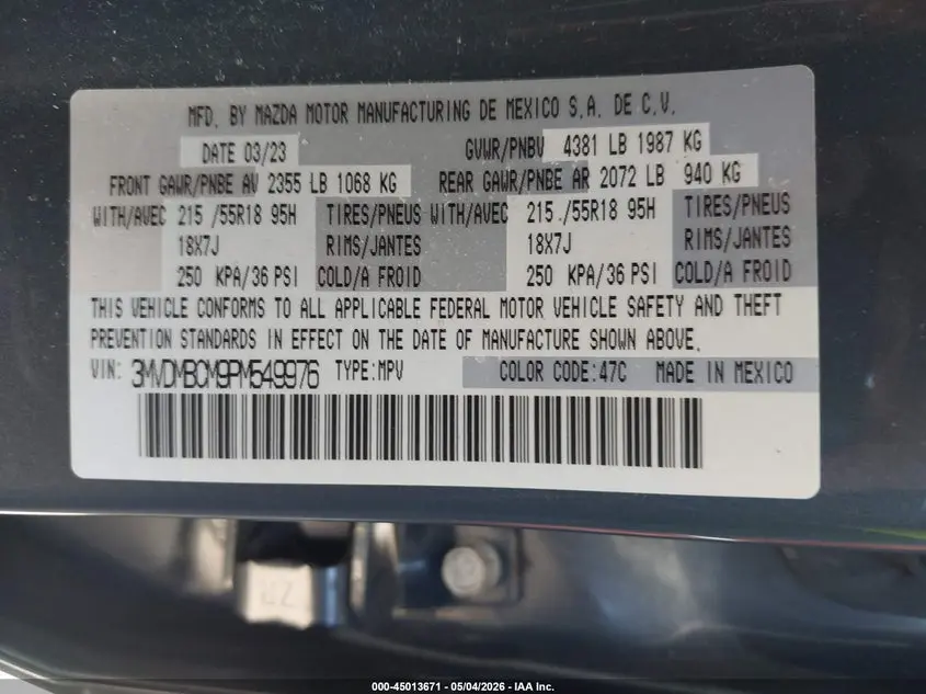 2023 MAZDA CX-30 2.5 S CARBON EDITION