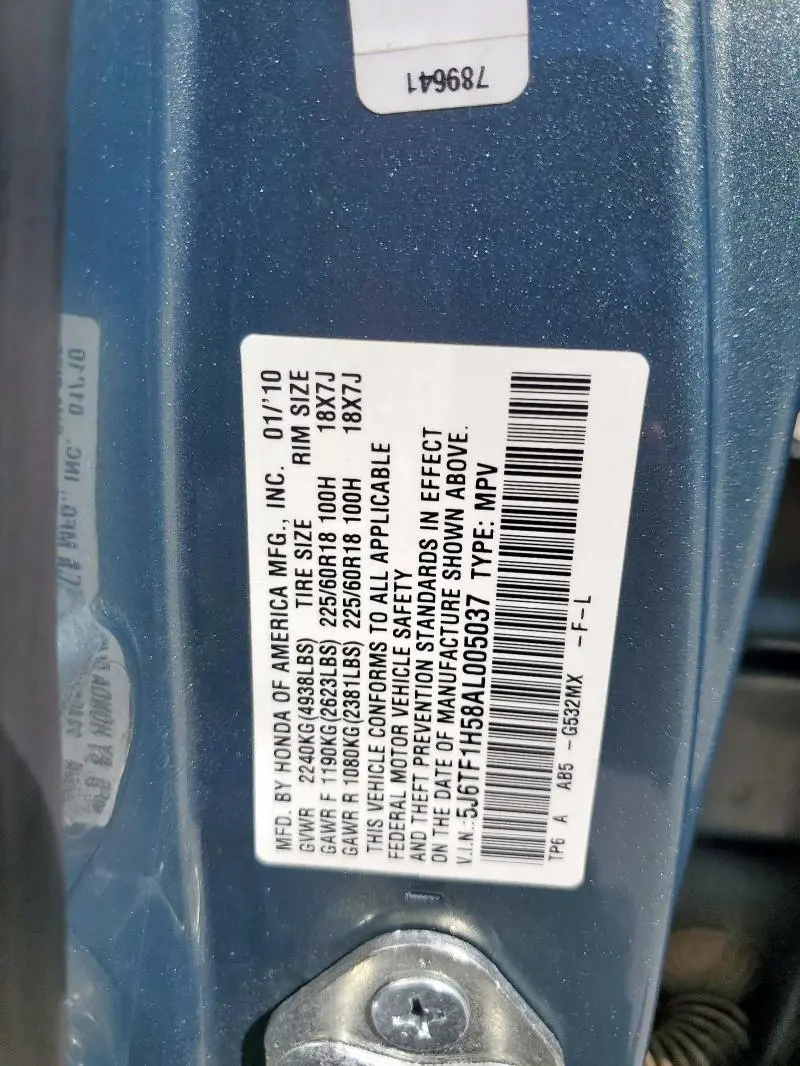 2010 HONDA ACCORD CROSSTOUR EXL  