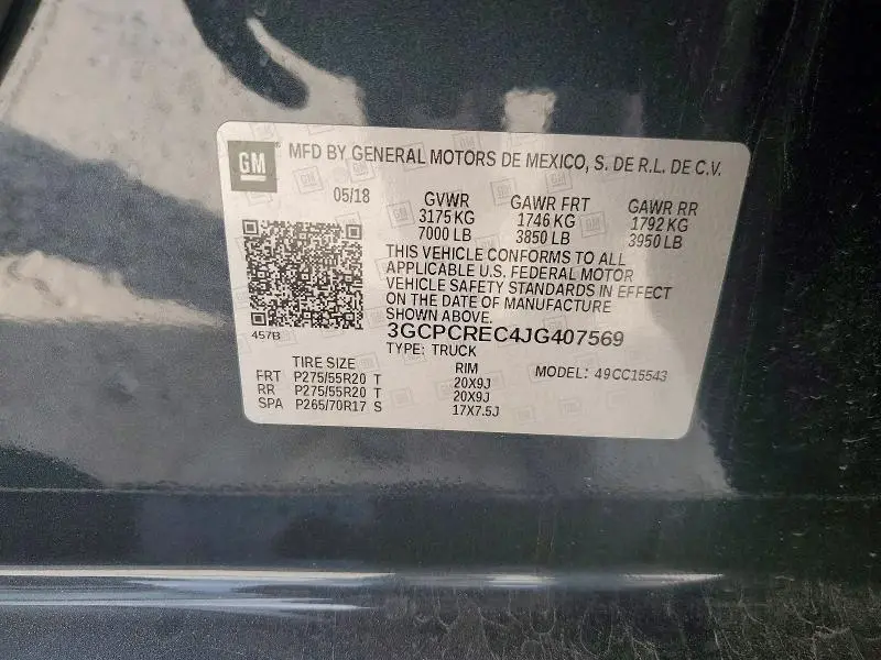 2018 CHEVROLET SILVERADO C1500 LT  