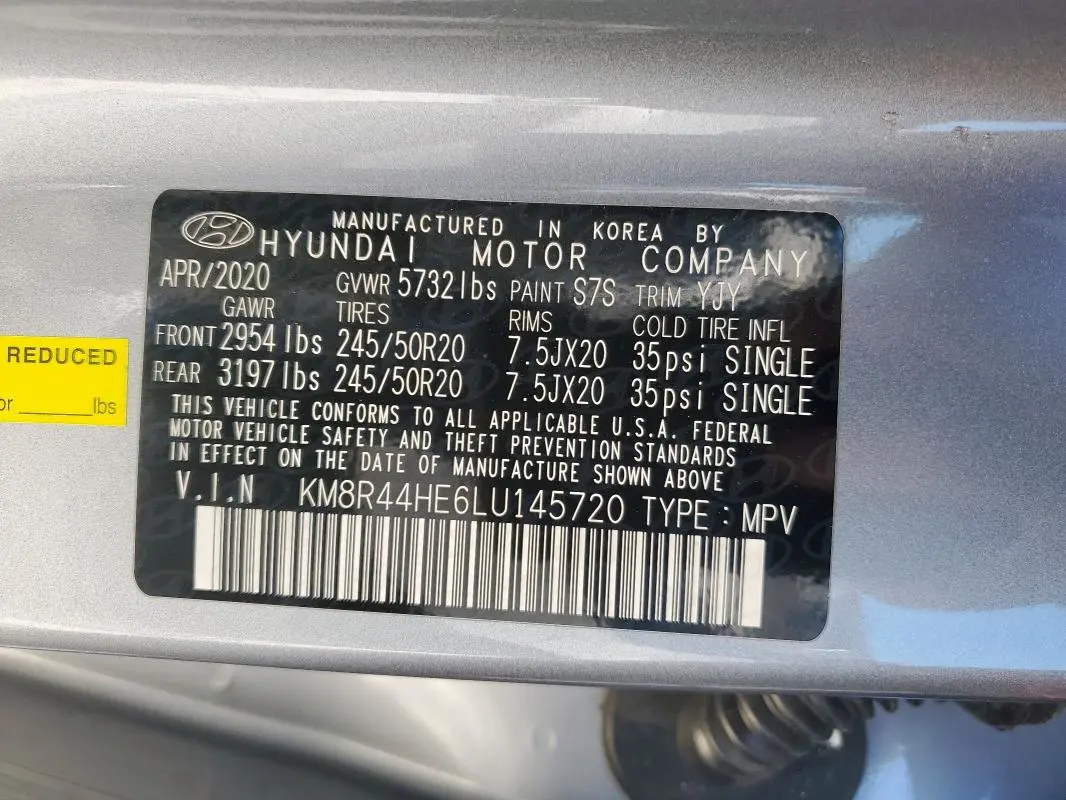 2020 HYUNDAI PALISADE SEL  