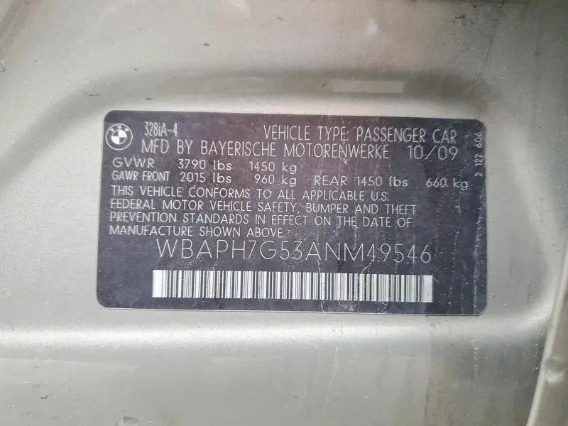 2010 BMW 328 I  
