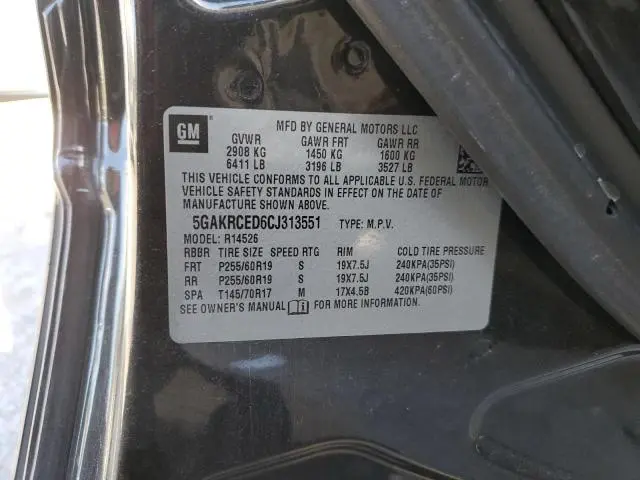 2012 BUICK ENCLAVE