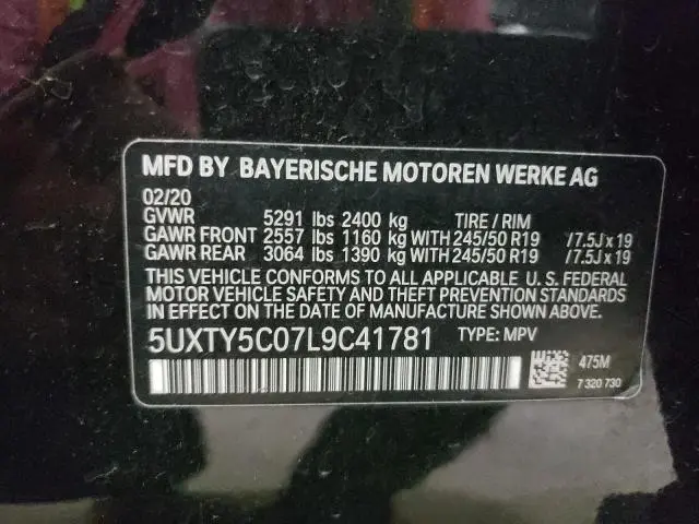 2020 BMW X3 XDRIVE30I  