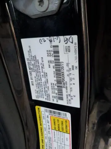 2019 FORD FUSION TITANIUM  