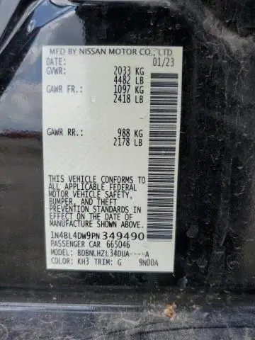 2023 NISSAN ALTIMA SV  